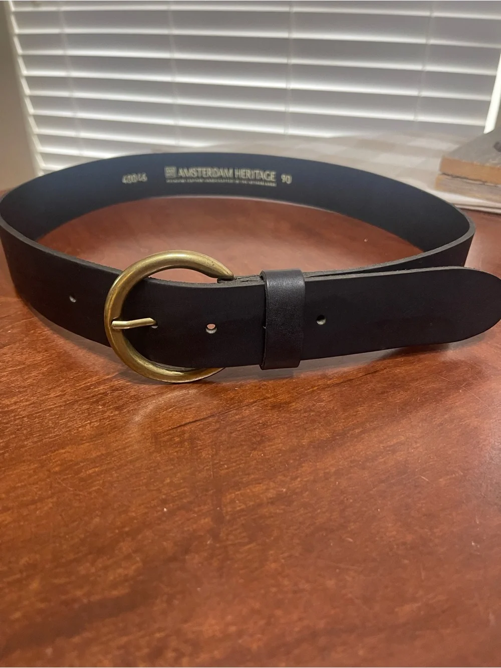 Amsterdam Heritage Elva black leather Belt - Picture 4 of 8